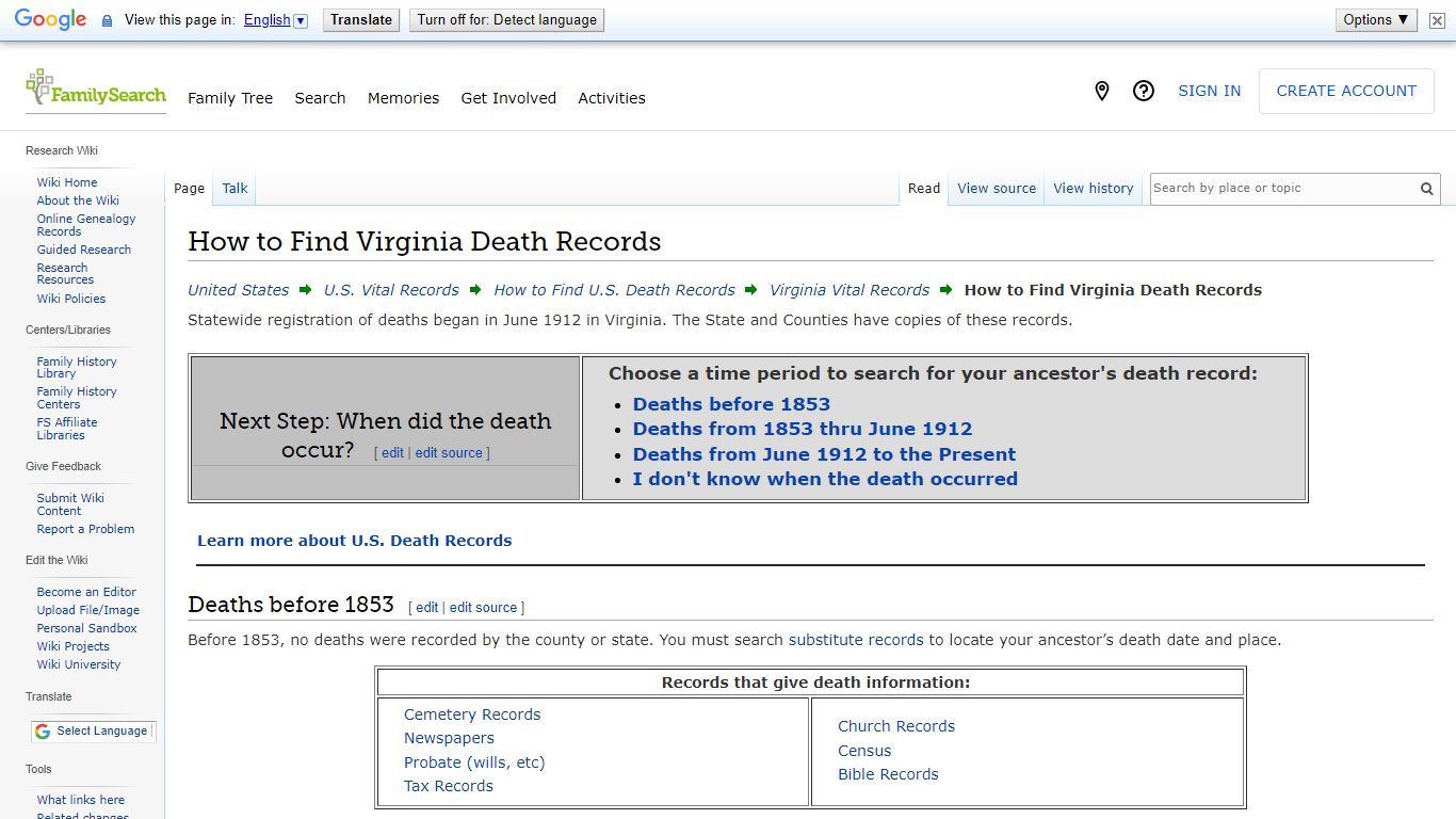 How to Find Virginia Death Records • FamilySearch